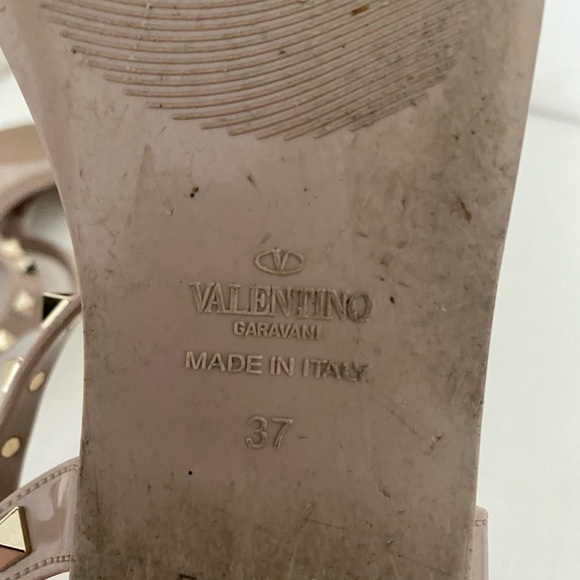 Valentino Poudre ROCKSTUD FLAT RUBBER SANDAL - Picture 9 of 12